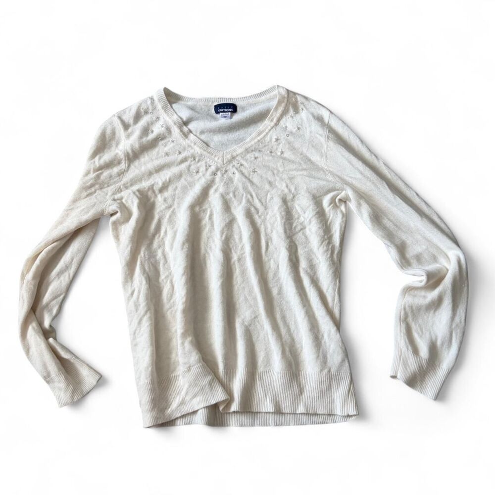 basic editions size XL White Sweater